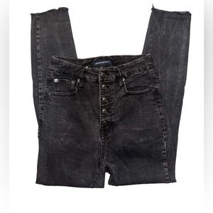 Aeropostale Super High Rise Curvy Jegging | Black | Size 4R |Womens Jegging